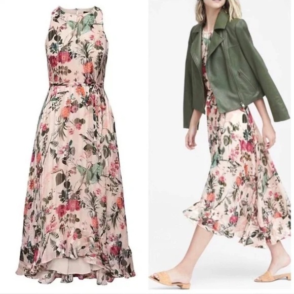 Banana Republic Dresses & Skirts - Banana Republic Botanical Print Fit-and-Flare Maxi Dress